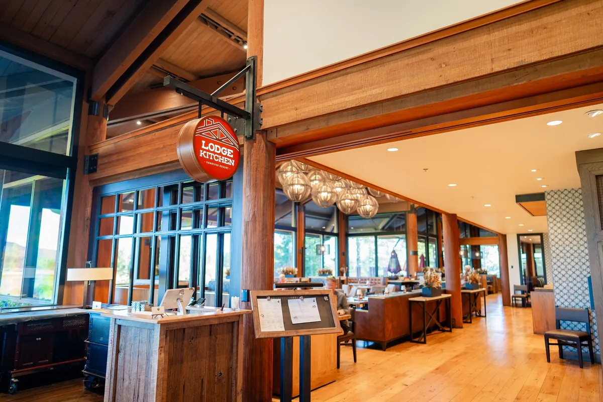 Entry to the Lodge restaurant